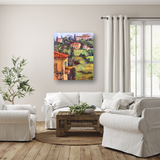 Sunlit Balcony Artist Enhanced Canvas Print by John Beard Collection - product image 3 for Resin Society