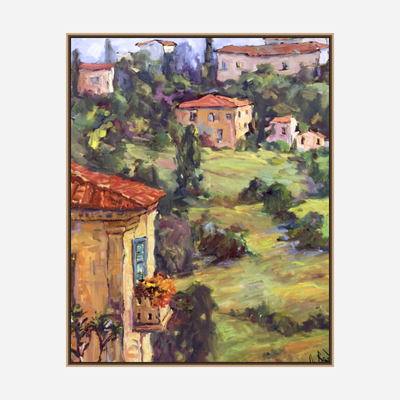 Sunlit Balcony Artist Enhanced Canvas Print by John Beard Collection - product image 8 for Resin Society