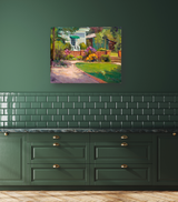 Sunlit Drive Artist Enhanced Canvas Print by John Beard Collection - product image 4 for Resin Society