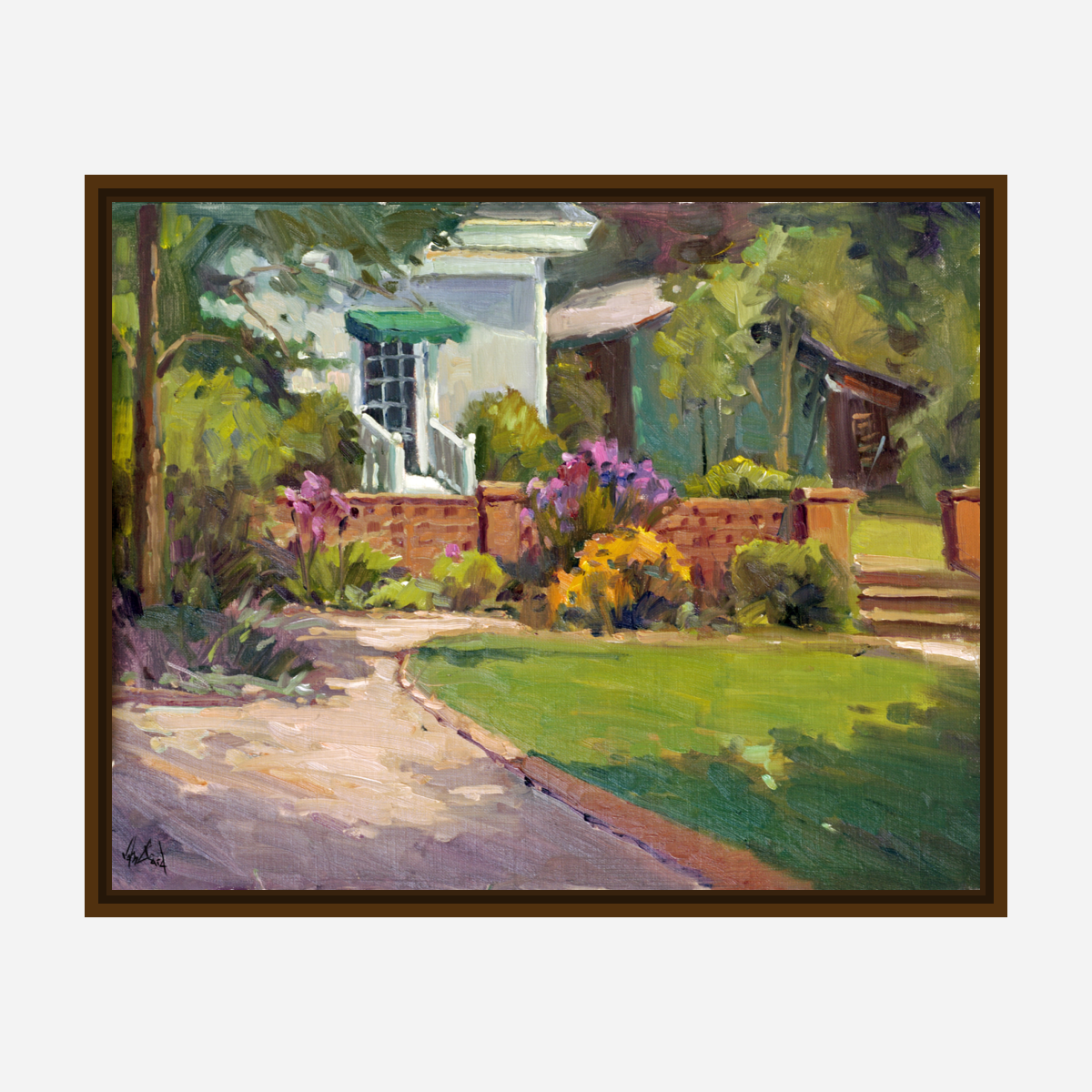 Sunlit Drive Artist Enhanced Canvas Print by John Beard Collection - product image 7 for Resin Society
