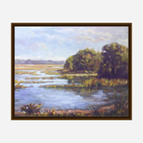 Sunlit Marsh Artist Enhanced Canvas Print by John Beard Collection - product image 7 for Resin Society
