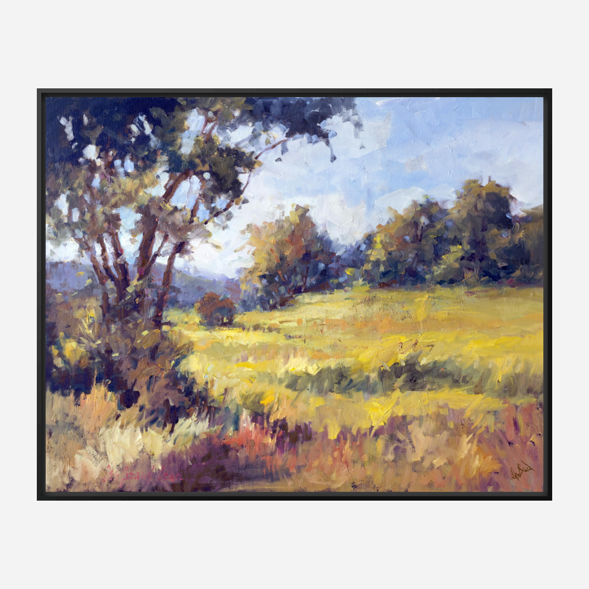 Sunlit Meadow Artist Enhanced Canvas Print by John Beard Collection - product image 5 for Resin Society