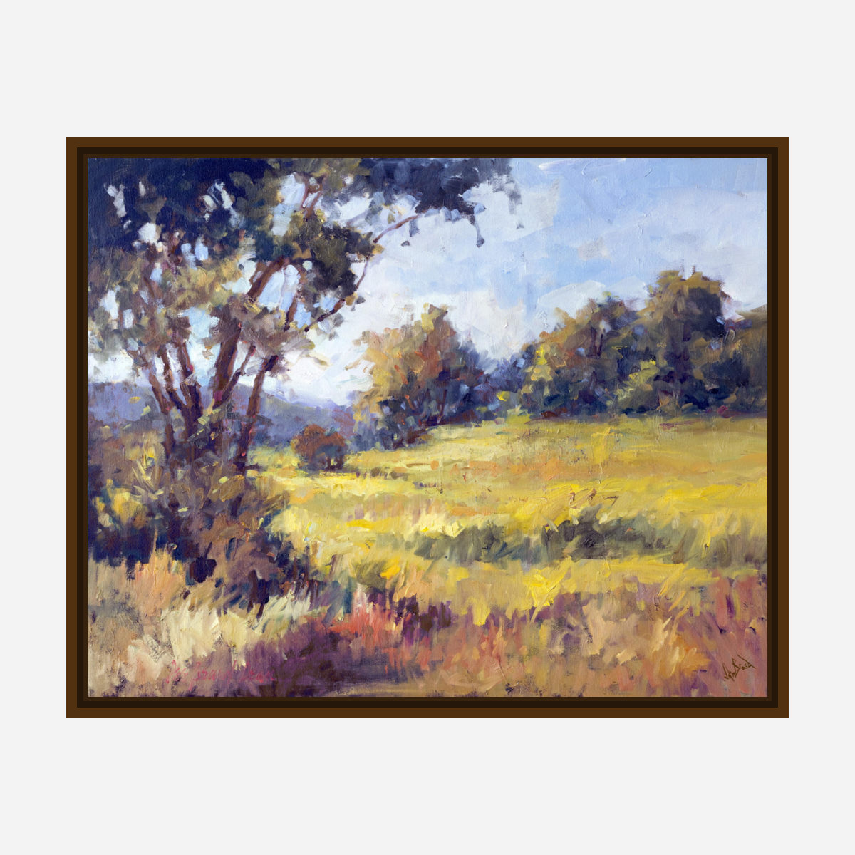 Sunlit Meadow Artist Enhanced Canvas Print by John Beard Collection - product image 7 for Resin Society