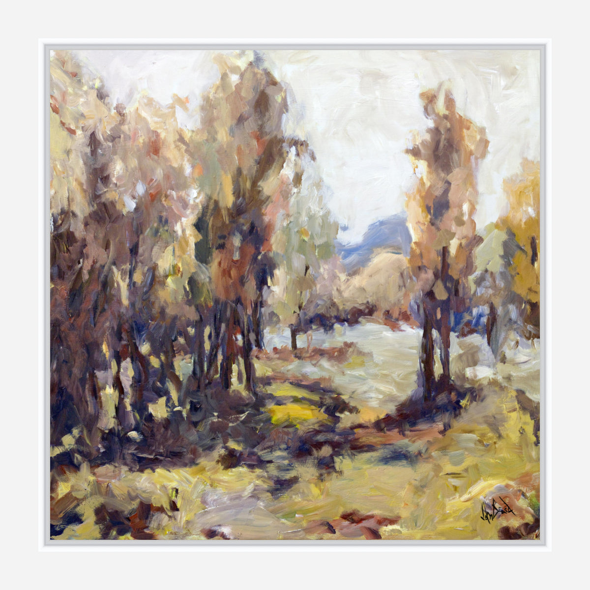 Sunlit Treetops Artist Canvas Enhanced Print by John Beard Collection - product image 3 for Resin Society
