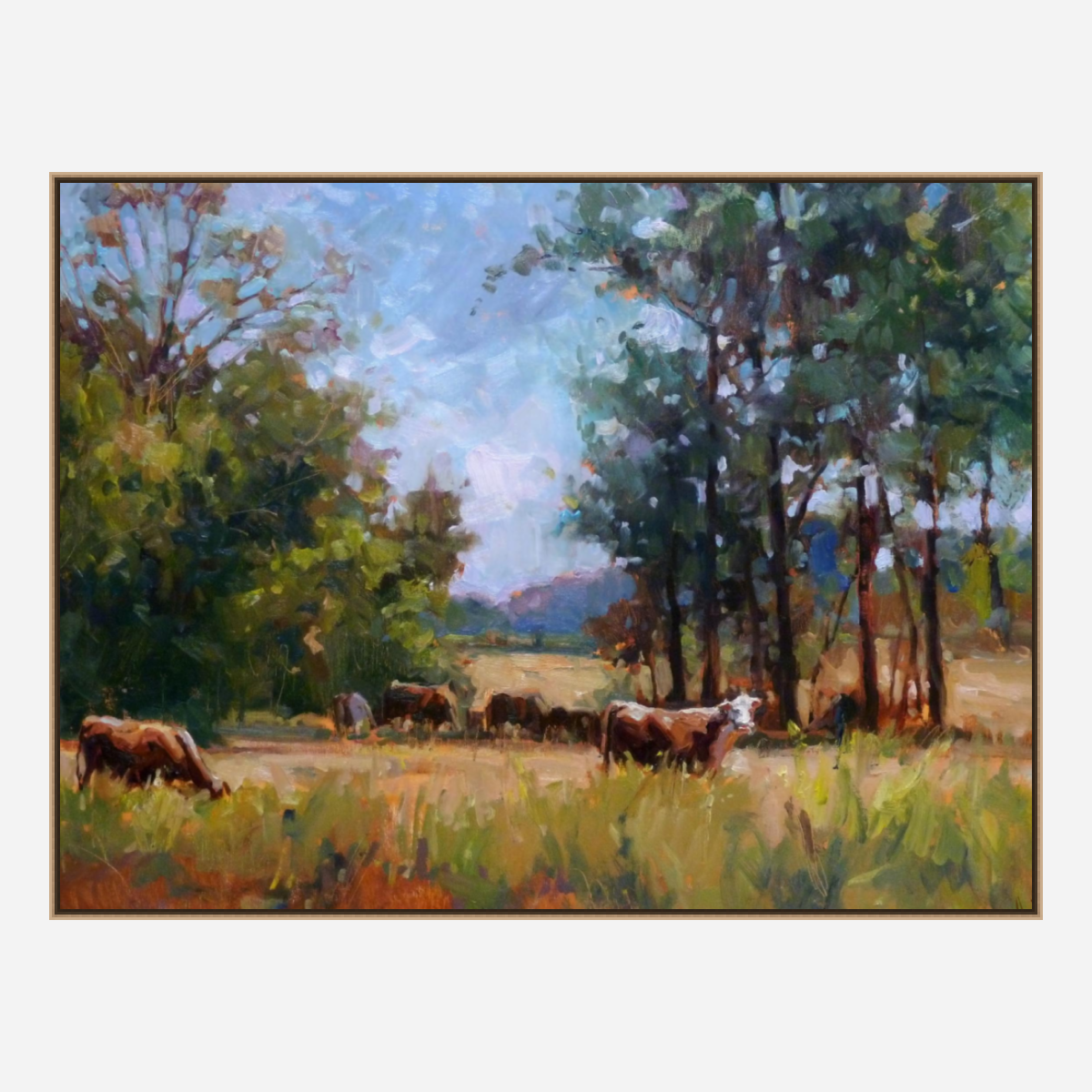 Sunny Pastures Artist Enhanced Canvas Print by John Beard Collection - product image 8 for Resin Society
