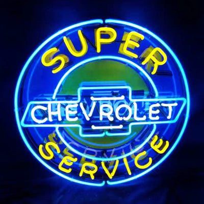 Super Chevrolet Service Neon Signs Light by Neon Signs Land - product image 2 for Resin Society