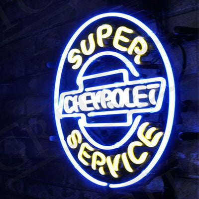 Super Service Chevrolet Neon Signs Light by Neon Signs Land - product image 2 for Resin Society