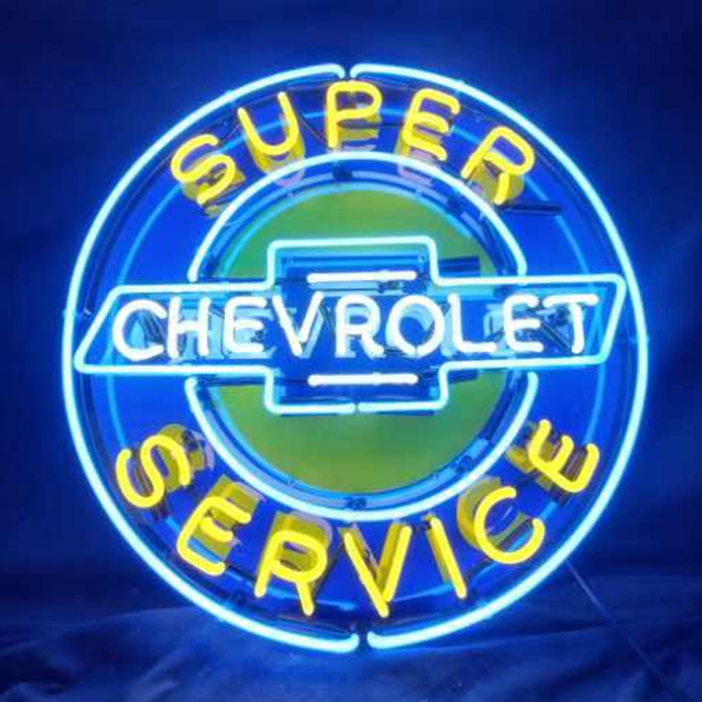 Super Chevrolet Service Neon Signs Light by Neon Signs Land - main product image for Resin Society