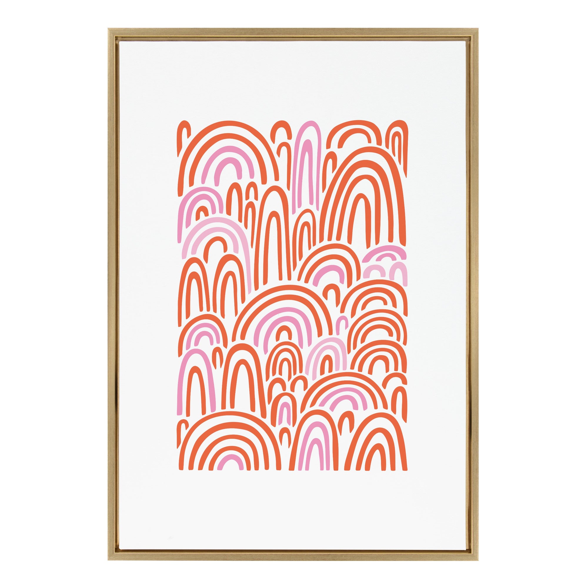Sylvie Infinite Rainbows Framed Canvas by kateandlaurel - product image 9 for Resin Society