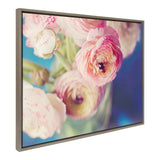 Sylvie Ranunculus in Blue Framed Canvas by kateandlaurel - product image 2 for Resin Society