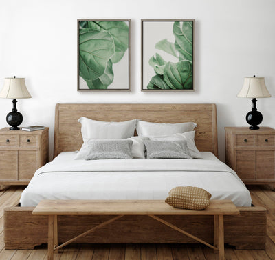 Sylvie Plant Study 6 and Plant Study 7 Framed Canvas Set by Alicia Abla by kateandlaurel - product image 6 for Resin Society