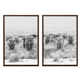 Sylvie Herd of Highland Cows Framed Canvas by The Creative Bunch Studio by kateandlaurel - product image 7 for Resin Society