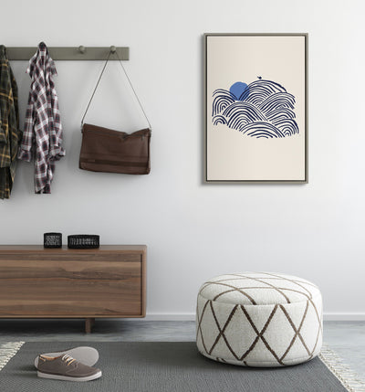Sylvie Indigo Morning View Framed Canvas by Hannah Beisang by kateandlaurel - product image 8 for Resin Society