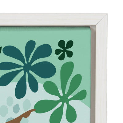 Sylvie Mid Century Modern Girl Friends Framed Canvas by kateandlaurel - product image 3 for Resin Society