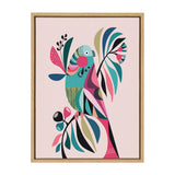 Sylvie Parakeet Framed Canvas by kateandlaurel - main product image for Resin Society