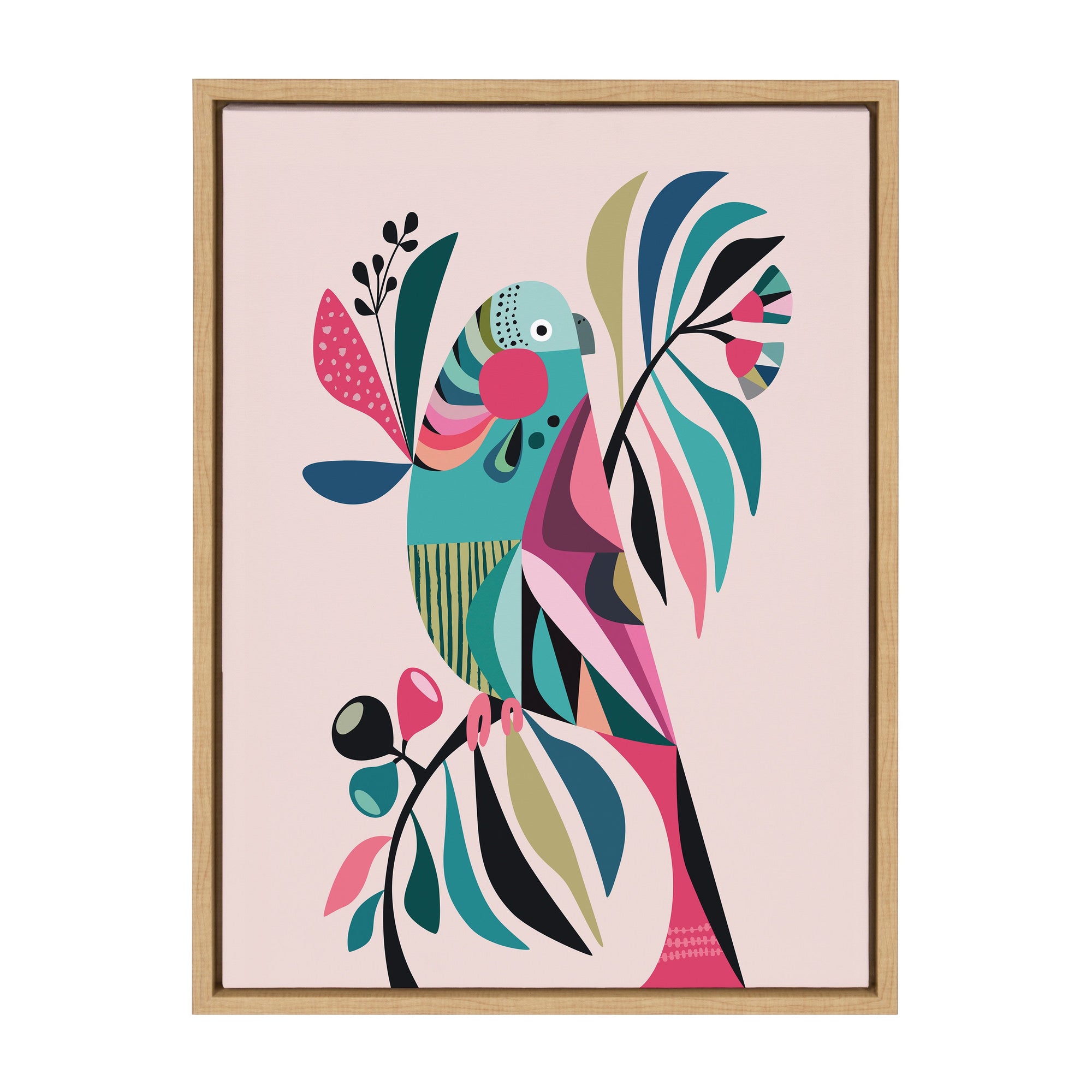Sylvie Parakeet Framed Canvas by kateandlaurel - product image 10 for Resin Society