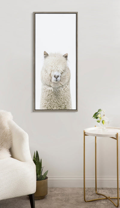 Sylvie Alpaca Fluff Framed Canvas by Amy Peterson Art Studio by kateandlaurel - product image 7 for Resin Society
