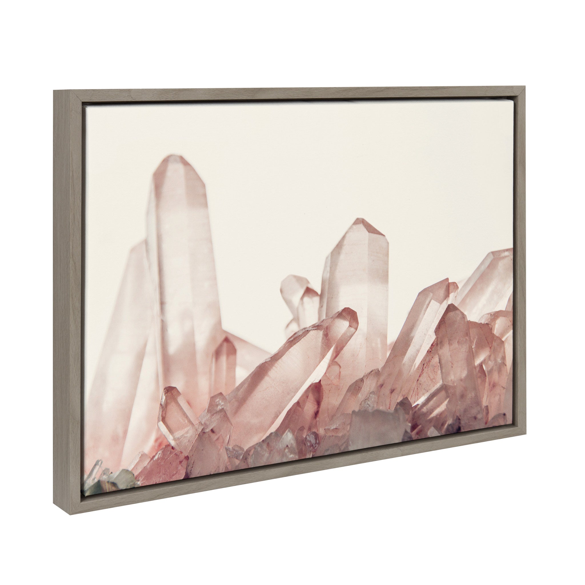 Sylvie Pink Quartz Framed Canvas by kateandlaurel - product image 2 for Resin Society