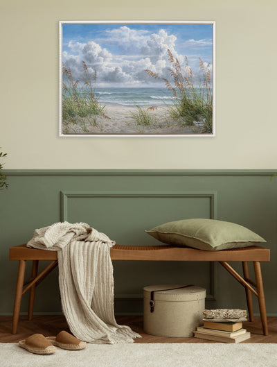 Sylvie Beaded Summer Breeze Framed Canvas by Abraham Hunter
