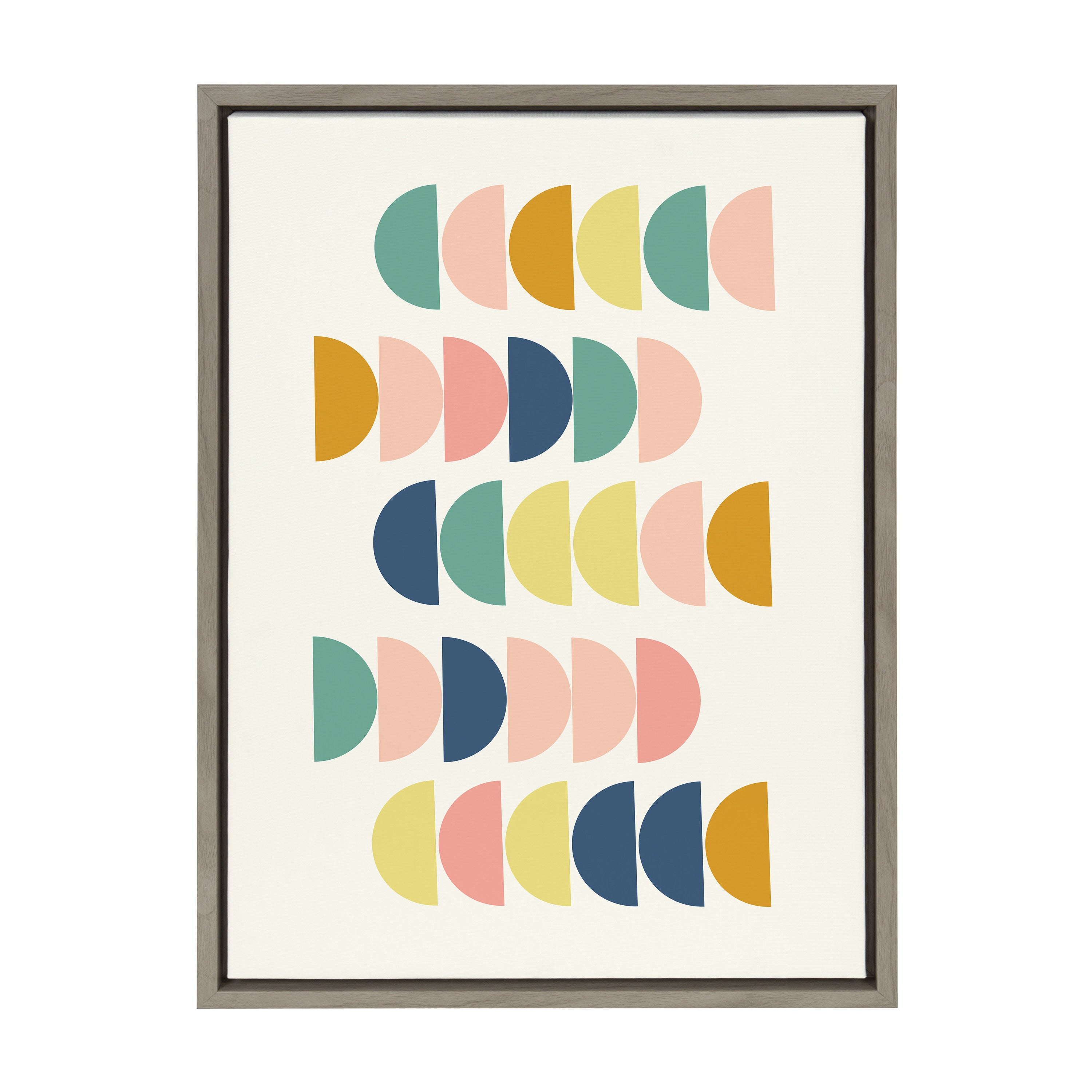 Sylvie Simple Shapes in Soft Colors Framed Canvas by kateandlaurel - product image 14 for Resin Society