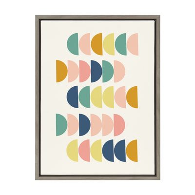 Sylvie Simple Shapes in Soft Colors Framed Canvas by kateandlaurel - product image 14 for Resin Society