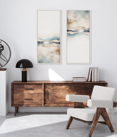 Sylvie Tranquil Landscape IV Framed Canvas by Amy Lighthall