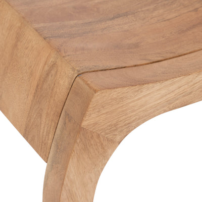 Loviisa Wood Ottoman and Vanity Stool
