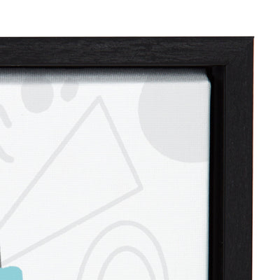 Sylvie Boom Box Boy 1 Framed Canvas by Molly Fabiano, Black 18x24 by kateandlaurel - product image 3 for Resin Society