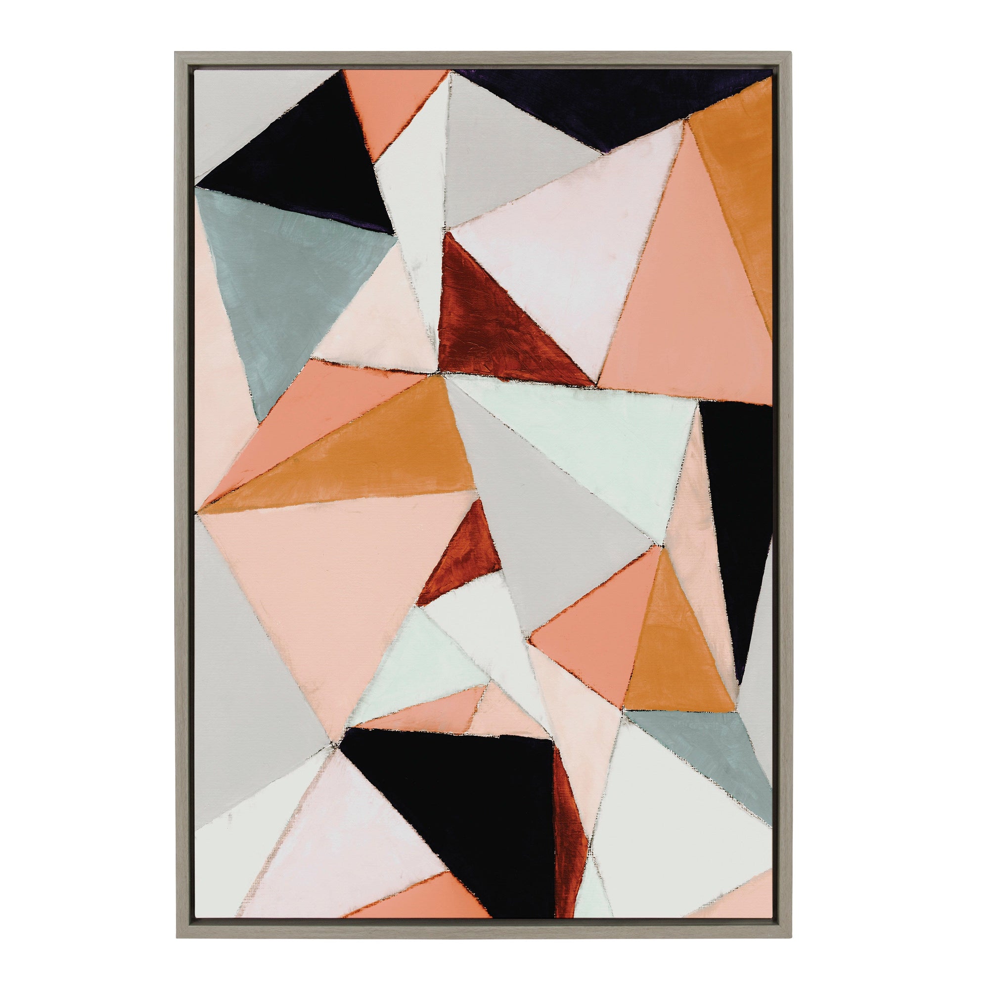 Sylvie Geo Abstract Framed Canvas by kateandlaurel - product image 10 for Resin Society