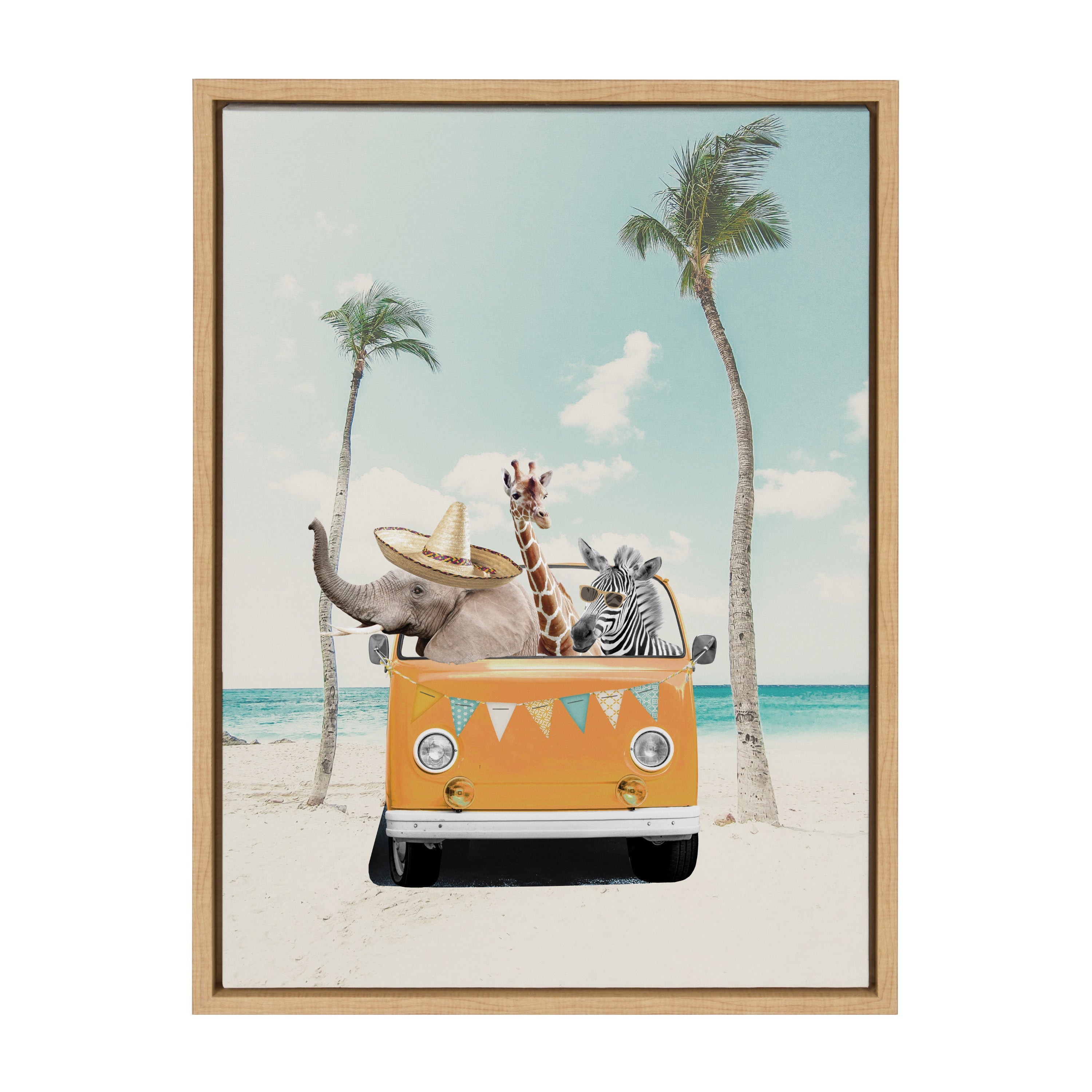 Sylvie Beach Adventures Framed Canvas by July Art Prints