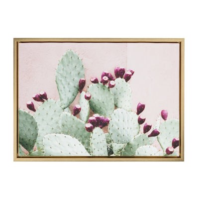 Sylvie Cactus 25 Framed Canvas by Amy Peterson by kateandlaurel - product image 7 for Resin Society