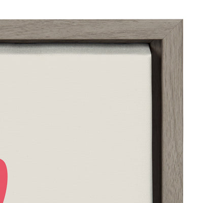 Sylvie Mid Century Modern Cherry Blossoms Framed Canvas by kateandlaurel - product image 11 for Resin Society