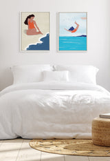 Sylvie Solitude Framed Canvas by kateandlaurel - product image 7 for Resin Society