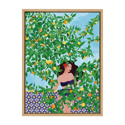 Sylvie Sevilla Girl Framed Canvas by kateandlaurel - product image 11 for Resin Society