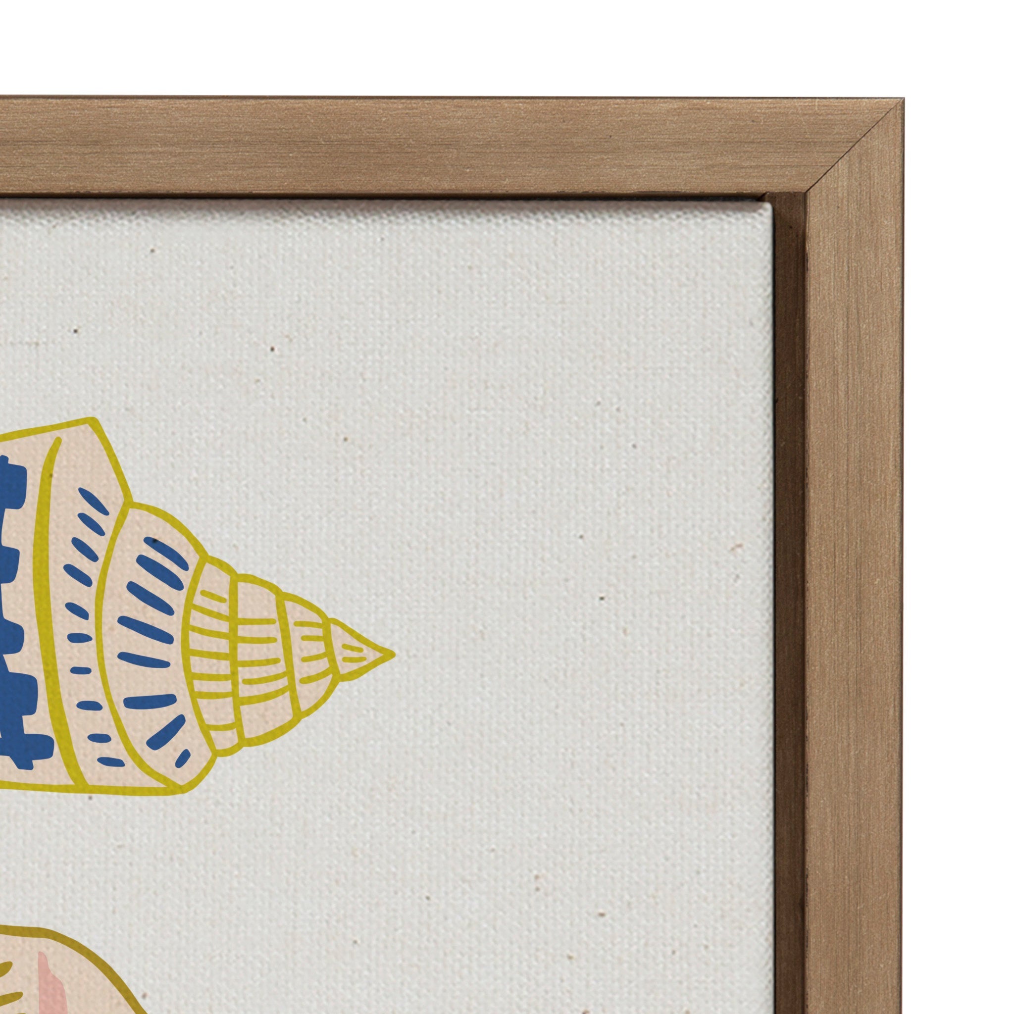Sylvie Ocean Treasures Framed Canvas by kateandlaurel - product image 3 for Resin Society