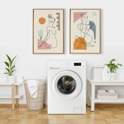 Sylvie Sunset Framed Canvas by kateandlaurel - product image 11 for Resin Society