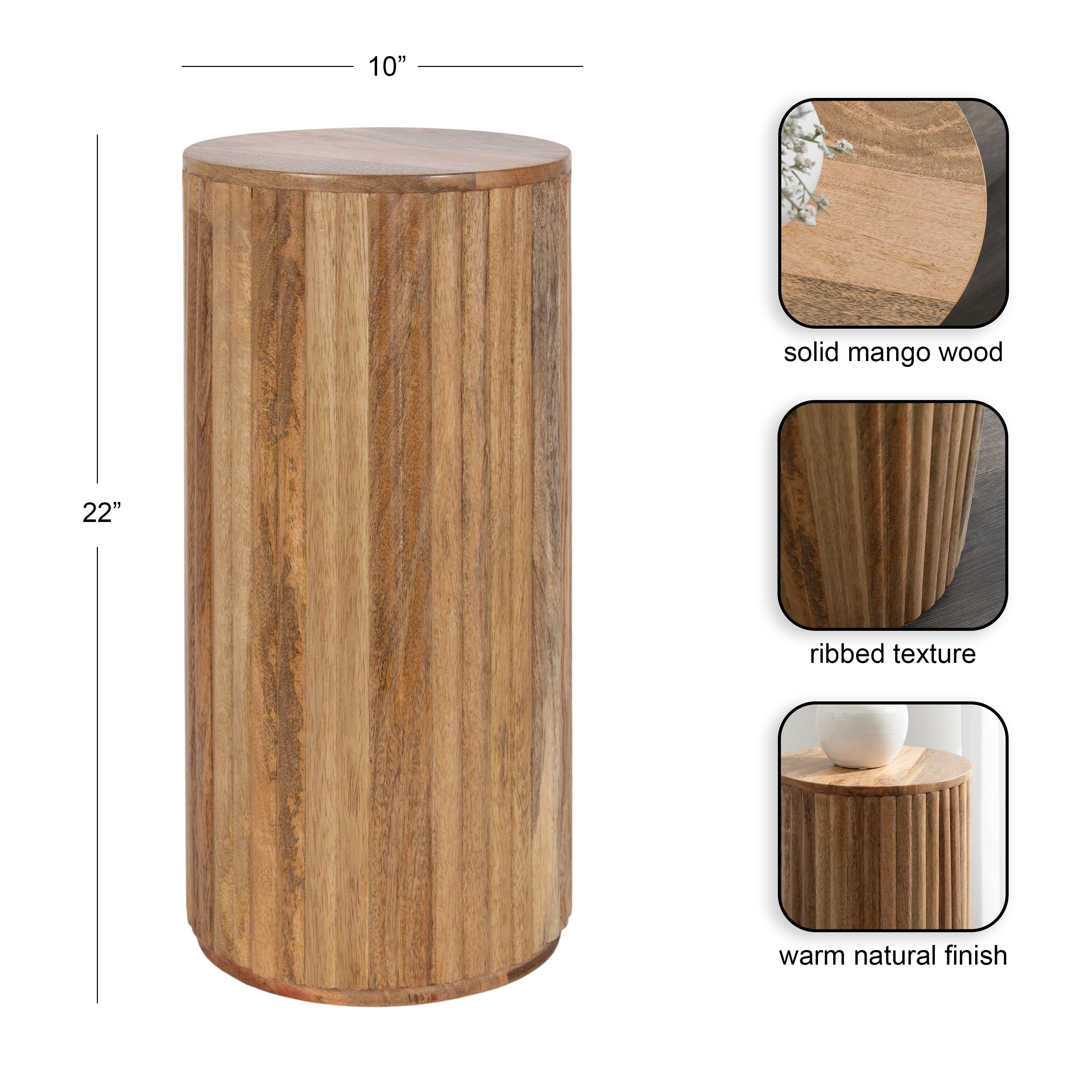 Reid Wood Drink Table