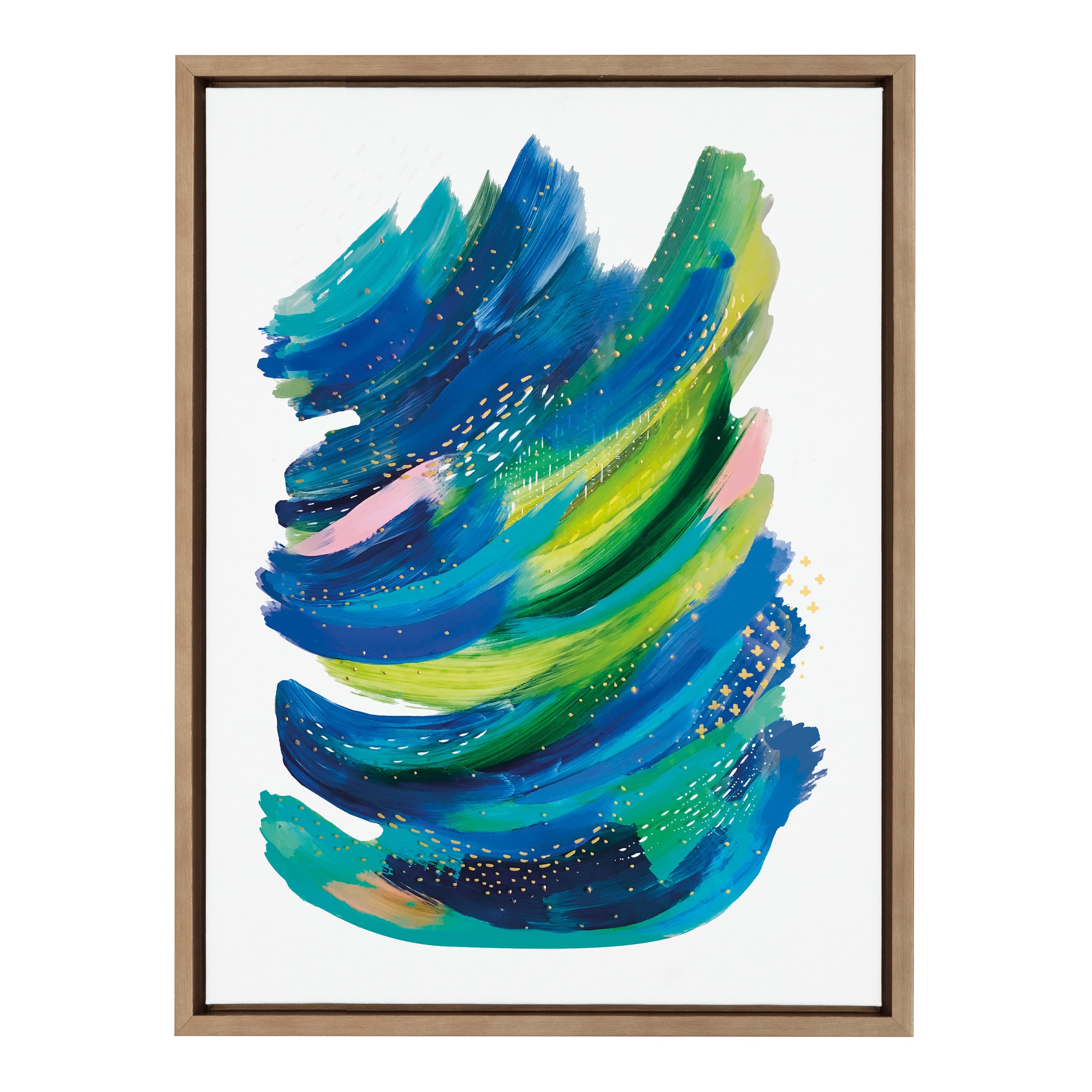 Sylvie Bright Abstract 2 Framed Canvas