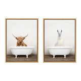 Sylvie Highland Cow Rustic Bubble Bath and Llama Rustic Bubble Bath by kateandlaurel - product image 2 for Resin Society