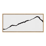 Sylvie Elevated Abstract Minimalist Mountain Landscape Framed Canvas