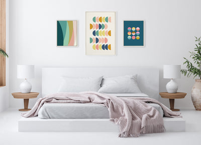 Sylvie Abstract Shapes Framed Canvas Set by Apricot and Birch by kateandlaurel - product image 11 for Resin Society