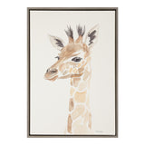 Sylvie Watercolor Giraffe Framed Canvas by kateandlaurel - product image 7 for Resin Society