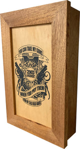 2nd Amendment Take My Guns Hidden Gun Storage Firearm Concealment Wall by Bellewood Designs - product image 5 for Resin Society