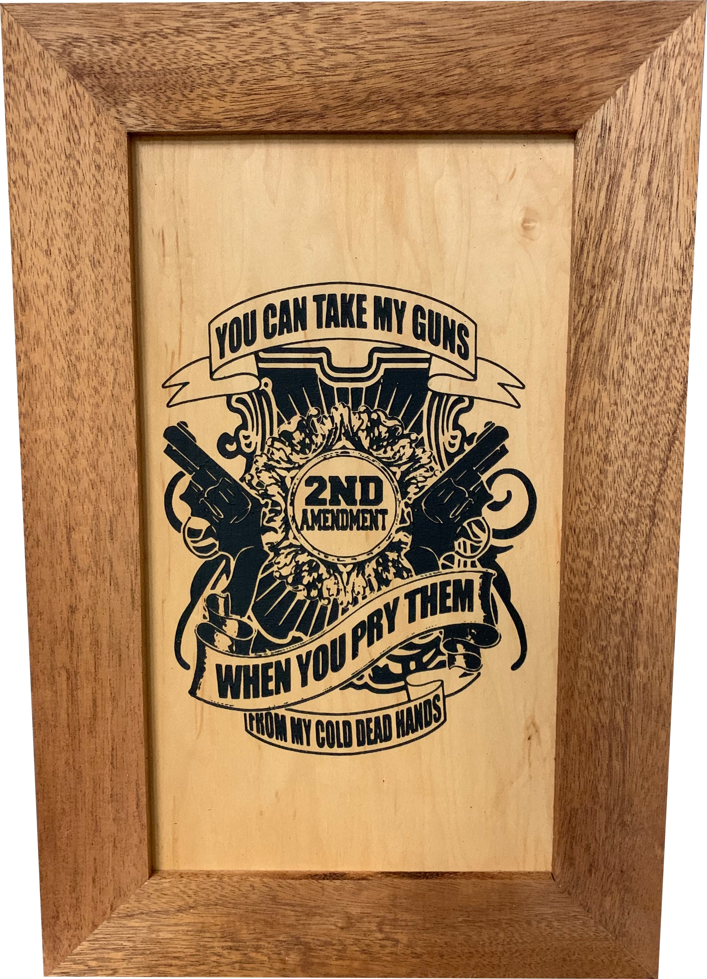 2nd Amendment Take My Guns Hidden Gun Storage Firearm Concealment Wall by Bellewood Designs - product image 6 for Resin Society