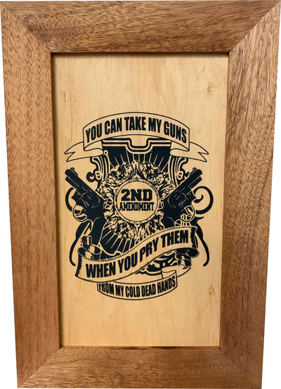 2nd Amendment Take My Guns Hidden Gun Storage Firearm Concealment Wall by Bellewood Designs - product image 6 for Resin Society