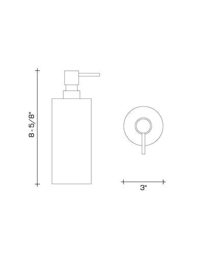 Tall Paavo Soap Dispenser by Remains Lighting Co. - product image 12 for Resin Society