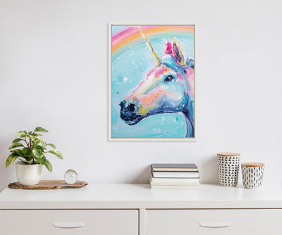 Sylvie Do You Believe in Magic Framed Canvas by Rachel Christopoulos