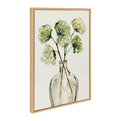 Sylvie Greenery Vase, Wild King Protea and Wild Banksia Framed Canvas Art Set by Sara Berrenson