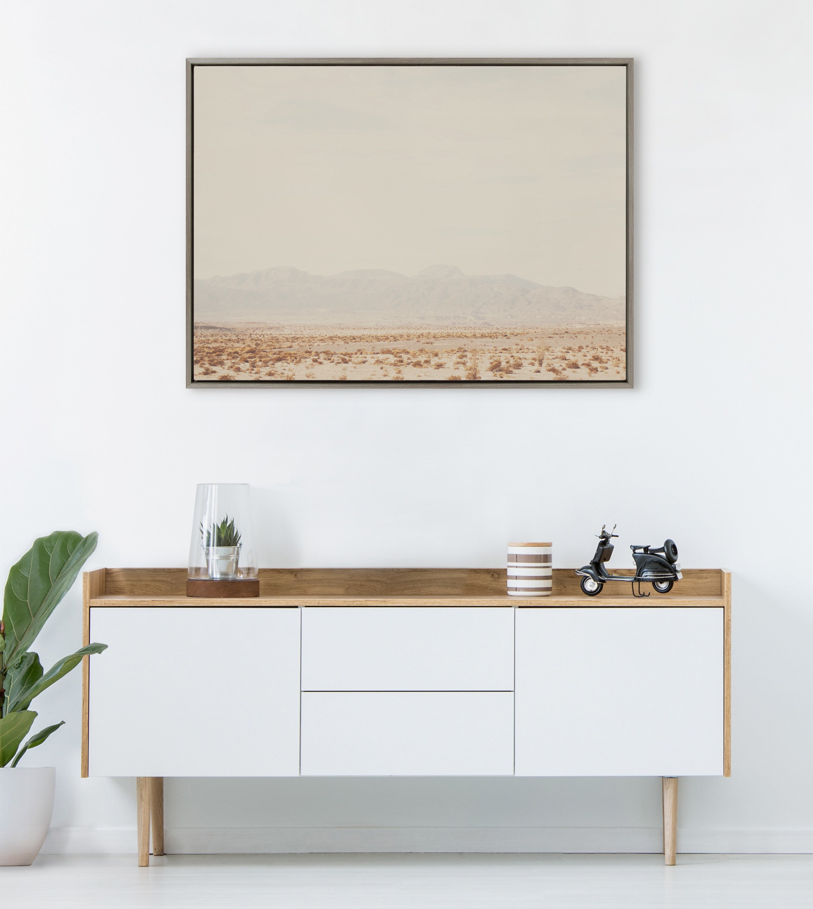Sylvie California Dreaming Framed Canvas by Laura Evans