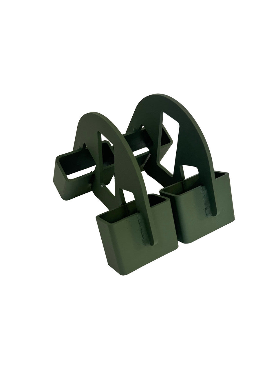 Steel Quick Stands holding shooting targets outdoors with 2x4 boards